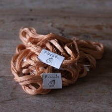 Natural dyed threads - Avocado