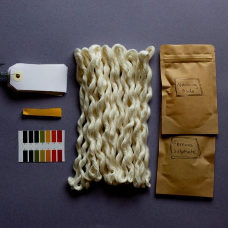 natural dye supplies kit embroidery threads