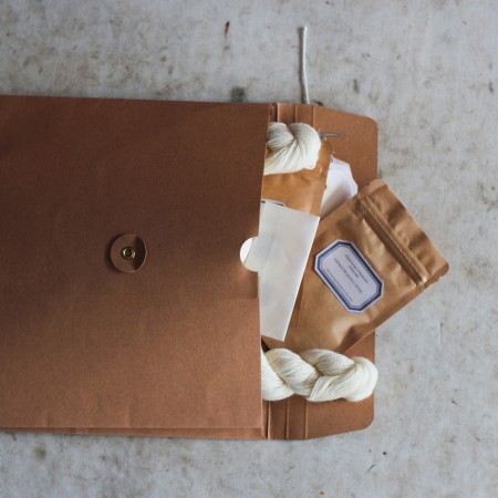 Natural Dye Supplies Set – Four Ply Wool + Modifiers