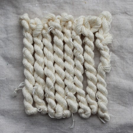 8 skeins of mordanted embroidery threads