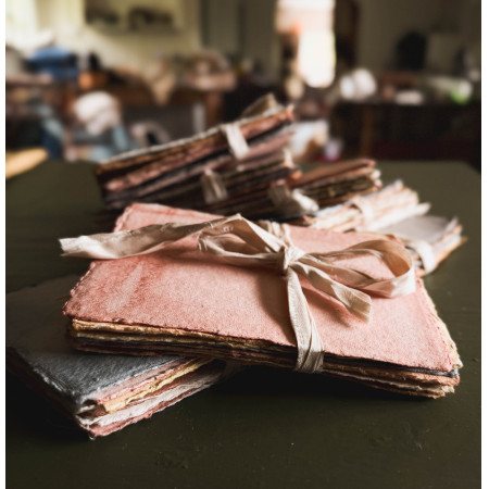 Bundles of Plant dyed khadi paper Bundles of Plant dyed khadi paper