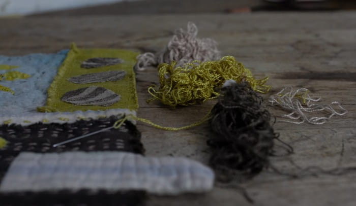 plant dyed fabrics and threads
