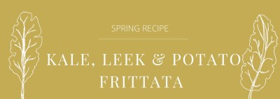 kale and leek frittata