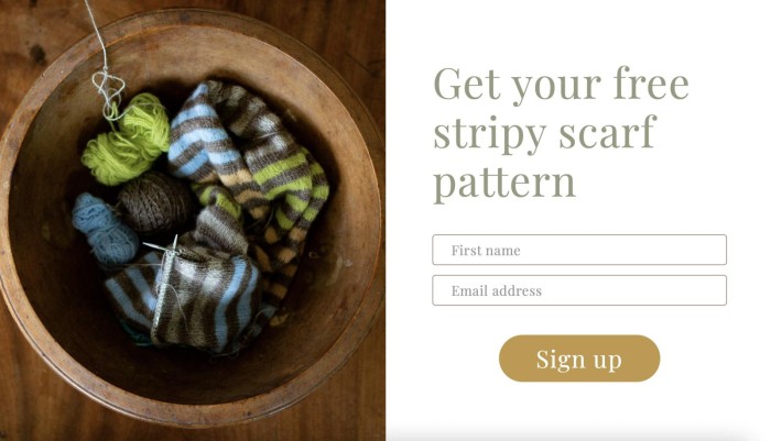 get your free stripy scarf pattern