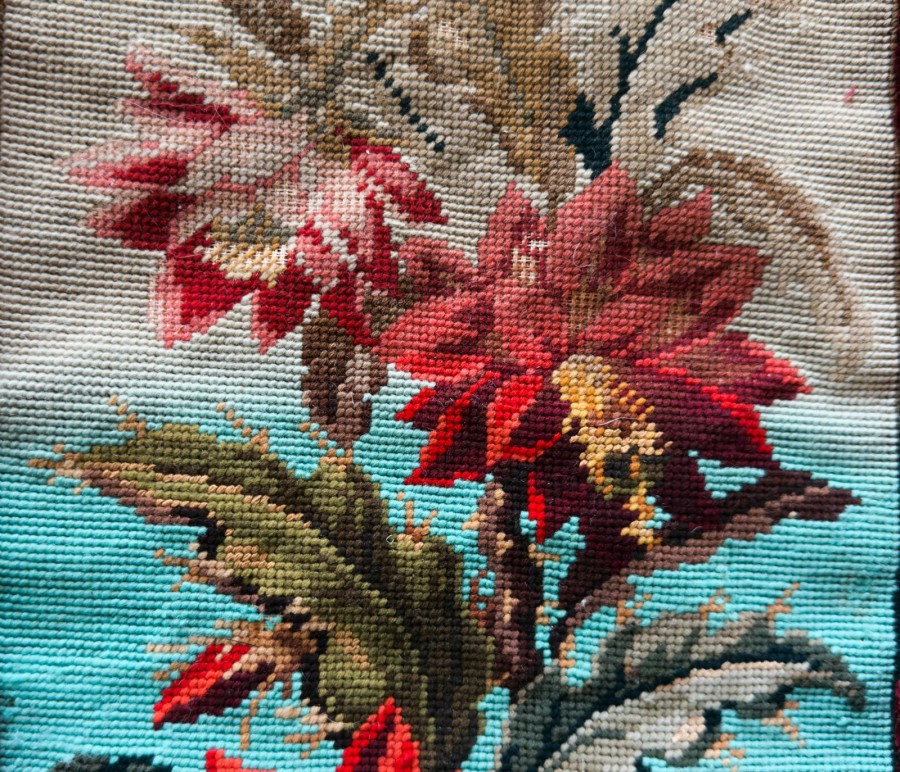 Fading on Berlin work needlepoint