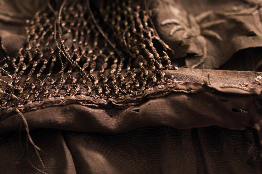 stitching on fringe