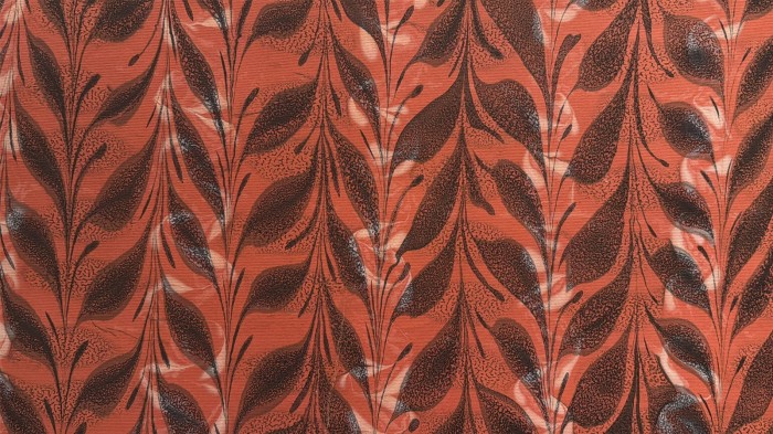 marbled paper red 1930s
