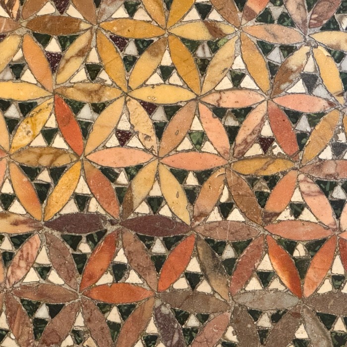 mosaic floor sant'anna dei lombardi napoli