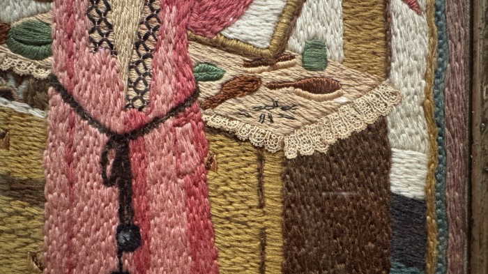 embroidery The Yawn Tirzah Ravilious