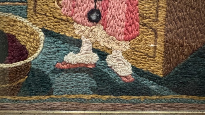 embroidered slippers Tirzah Garwood