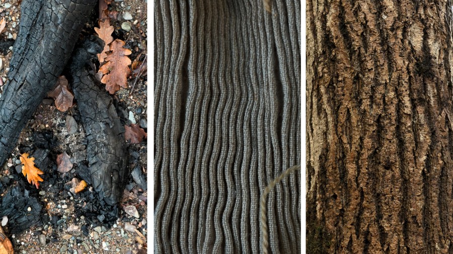 smocking inspired by tree bark, The Studio, Jane Lindsey