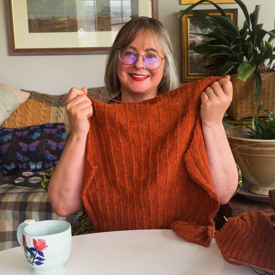 Regrading a 1940s knitting pattern