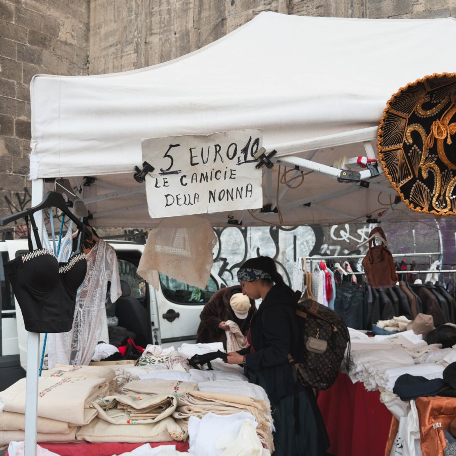 Naples fabric shopping