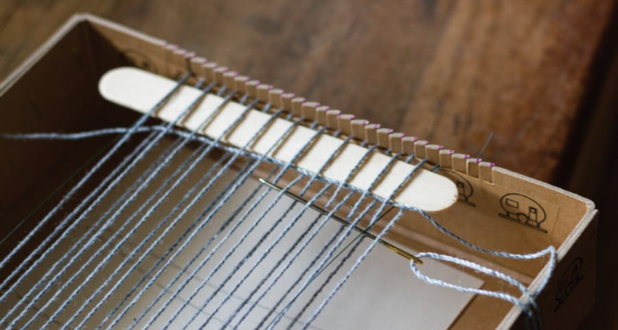 beginning to weave