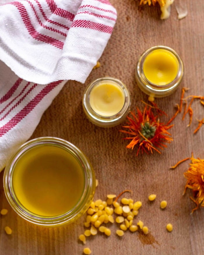 making calendula salve
