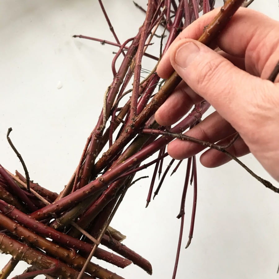 adding in more twigs
