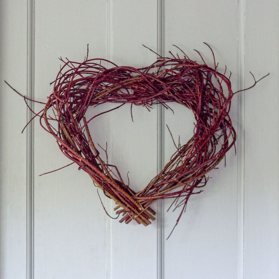 13 Heart Shape Living Wreath Wire Form