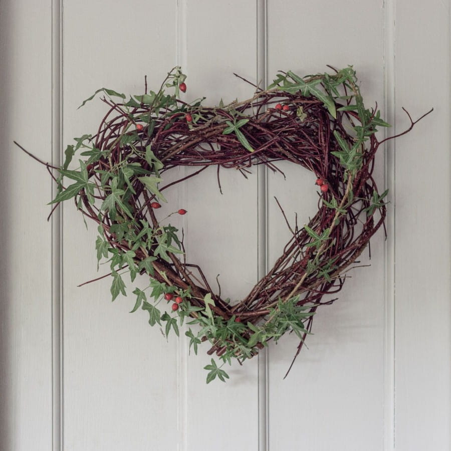 dogwood heart with ivy