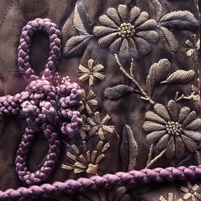 At home gown for export Japanese embroidery