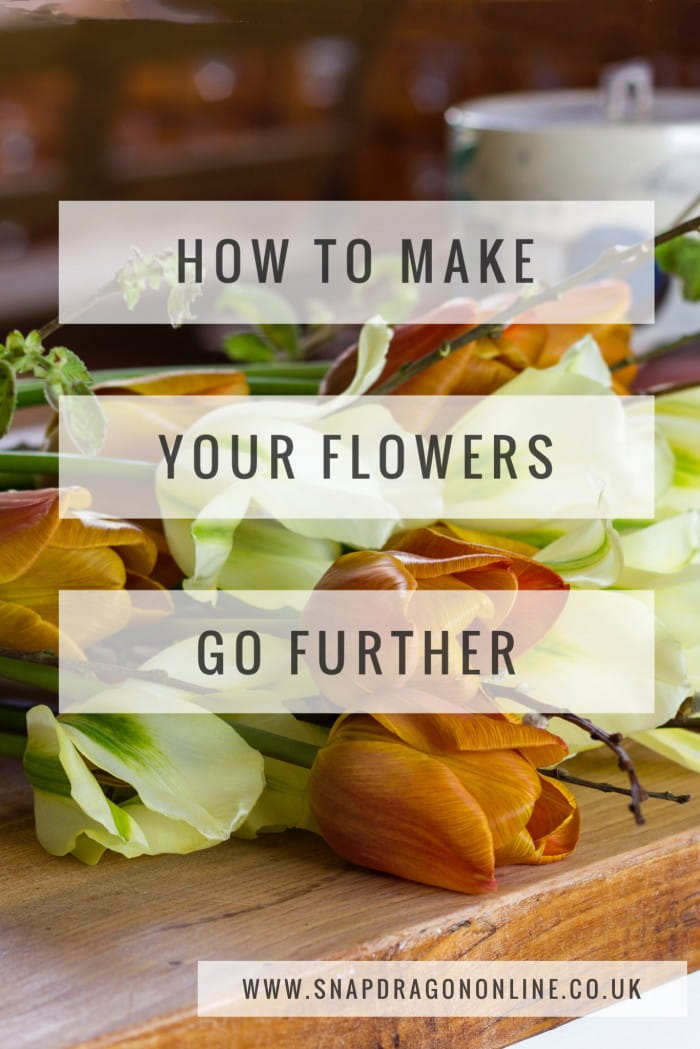 how to make flowers go further
