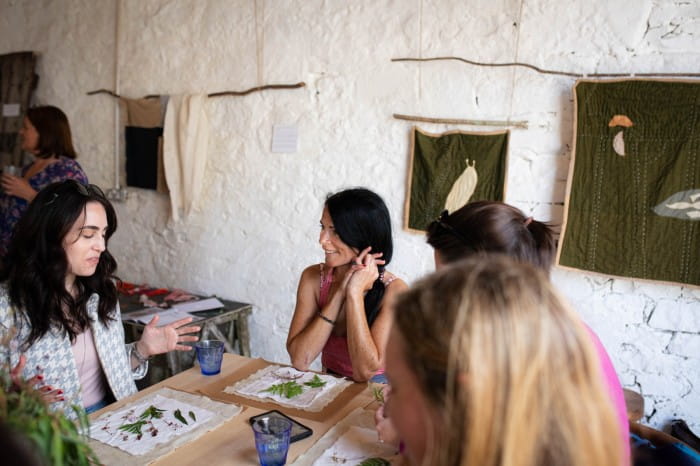 workshop attendees at Fodder and Farm